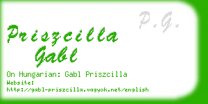 priszcilla gabl business card
